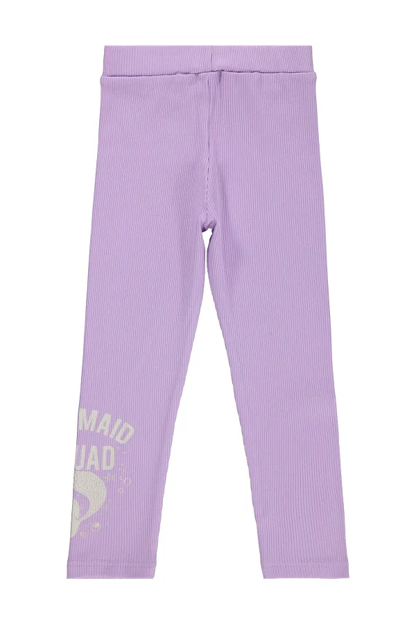 Leggings pour filles, 6-9 ans, lilas - Lot