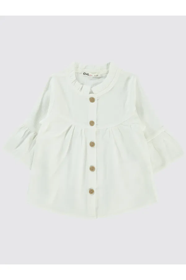 Girl's Shirt 2-5 Years White - Package