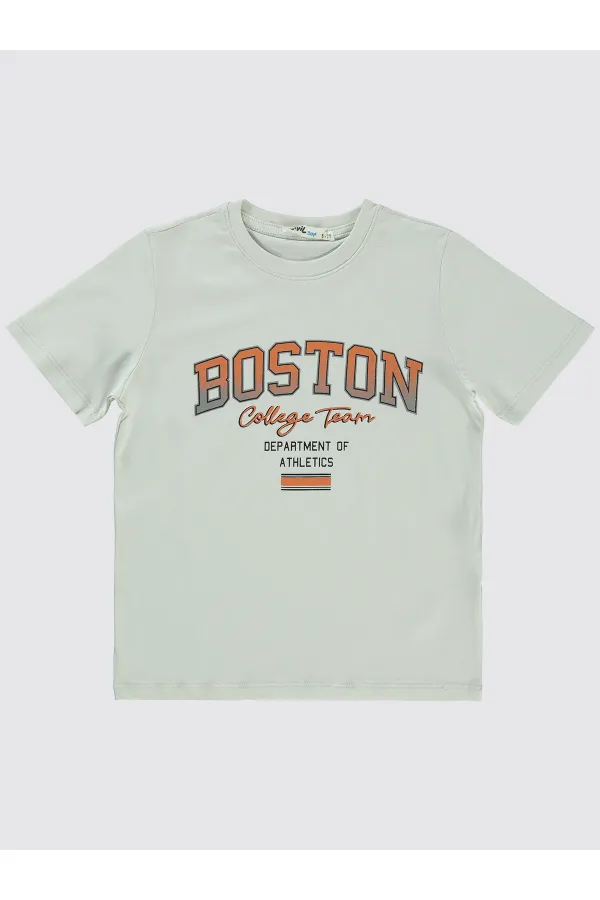 Boys T-Shirt 6-9 Years Old Light Gray - Pack Boys T-Shirt 6-9 Years Old Light Gray - Pack