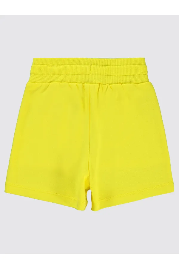 Erkek Çocuk Şort 2-5 Yaş Neon Sarı - Paket