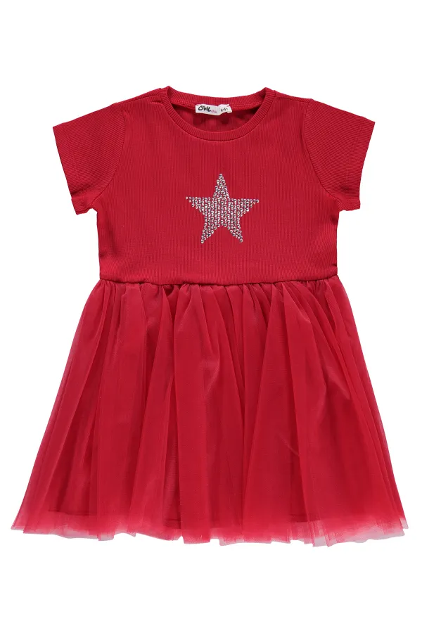 Combinaison et robe pour filles, 6-9 ans, rouge - Emballage
