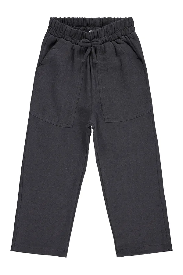 Girls' Trousers, Ages 2-5, Anthracite - Pack Girls' Trousers, Ages 2-5, Anthracite - Pack
