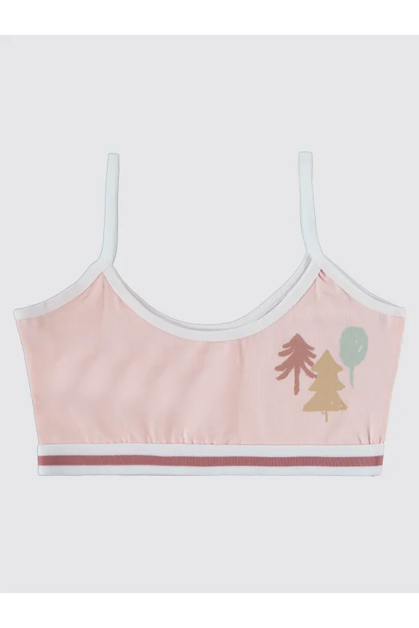 Kız Çocuk Büstiyer 2-9 Yaş Somon - Paket