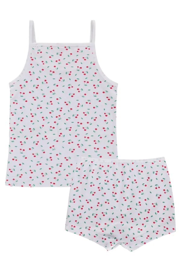 Kız Çocuk İç Çamaşırı Takım 2-9 Yaş Beyaz - Paket