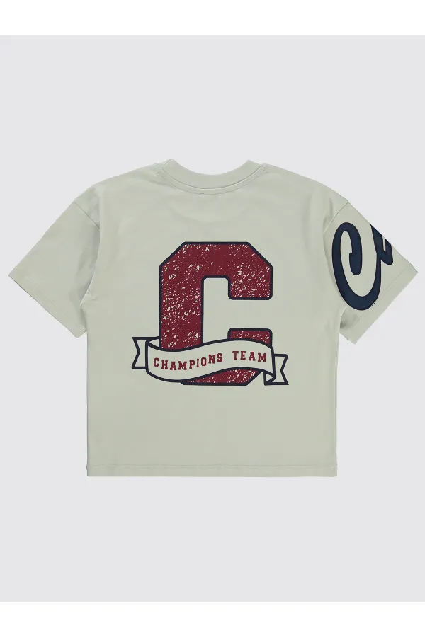 Boys T-Shirt 10-13 Years Old Claret Red - Package