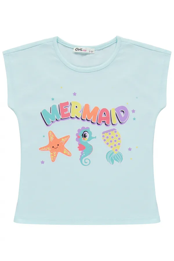 Ensemble pyjama fille 2-5 ans, vert menthe clair - Emballage