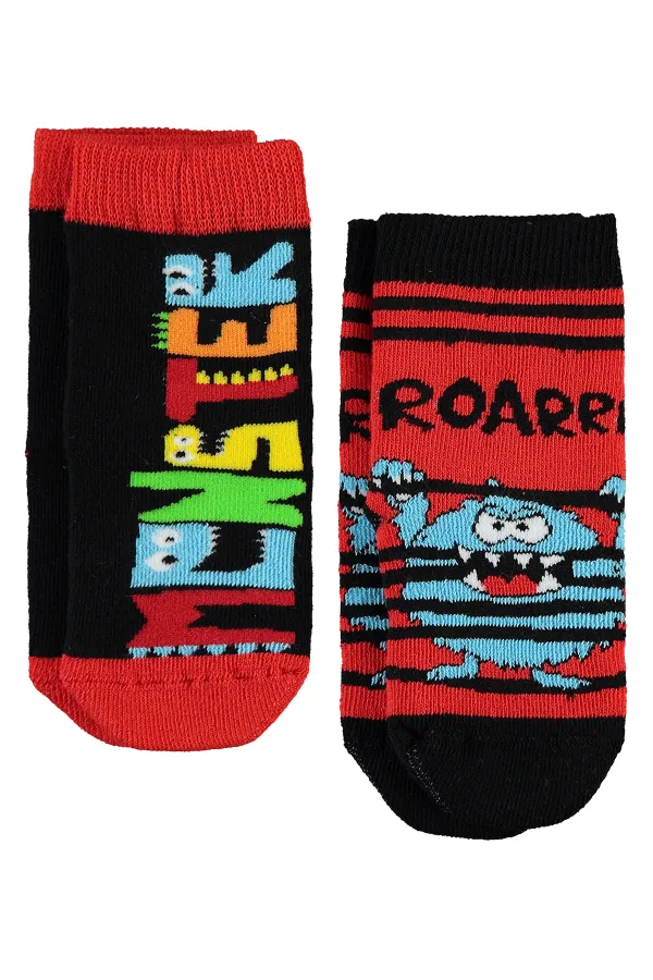 Chaussettes courtes garçon 2-9 ans, taille standard - Lot