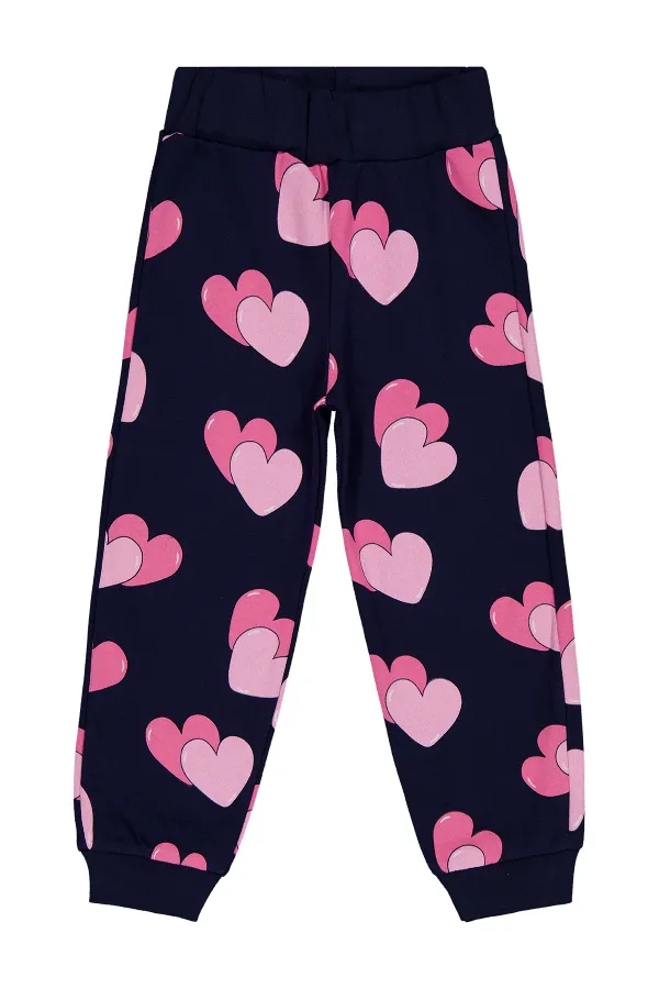 Bas de survêtement fille Km 2-5 ans Bleu marine - Emballage