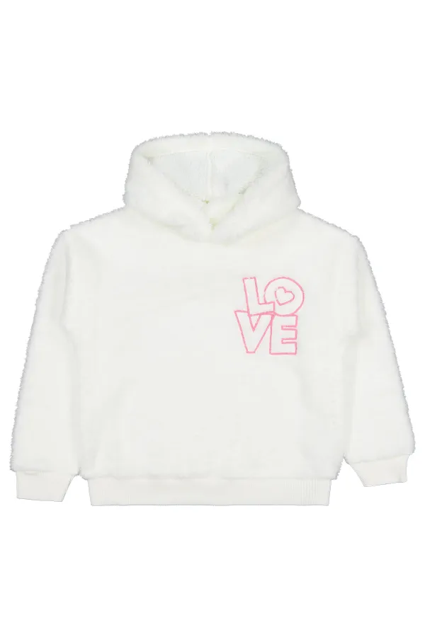 Kız Çocuk Eşofman Takımı 6-9 Yaş Ekru - Paket