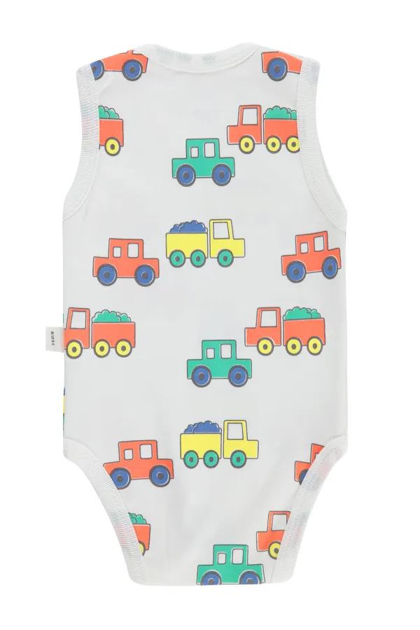 Bebek Çıtçıtlı Badi 0-24 Ay Ekru - Paket