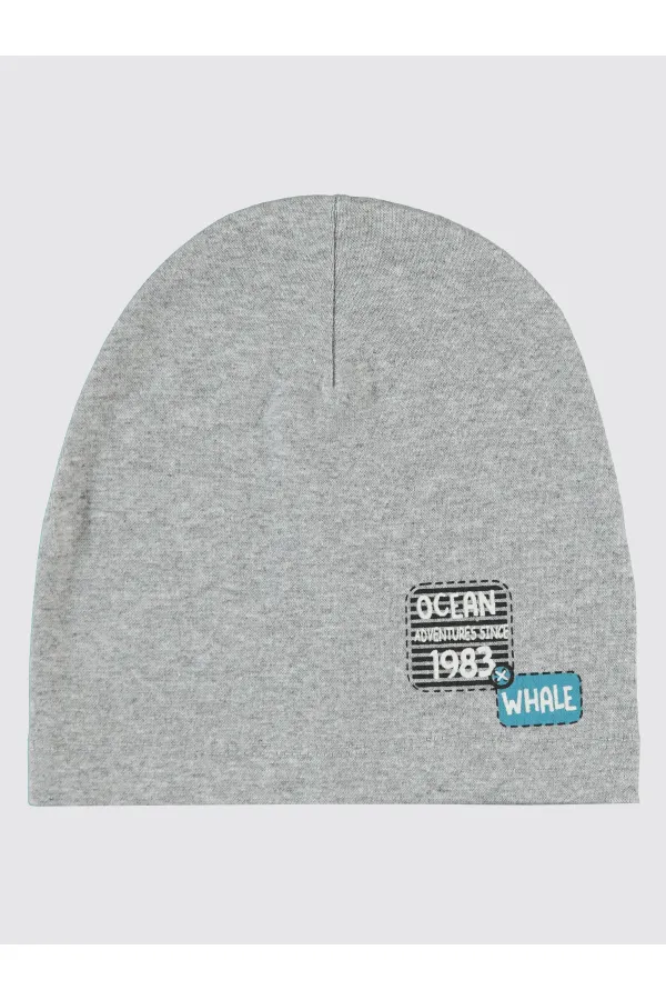 Boy Hat and Beret 6-9 Years Old Gray - Package