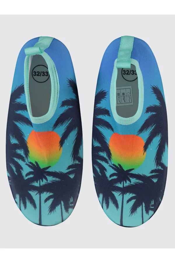 Erkek Çocuk Deniz Ayakkabısı 31-35 Numara Turkuaz - Paket