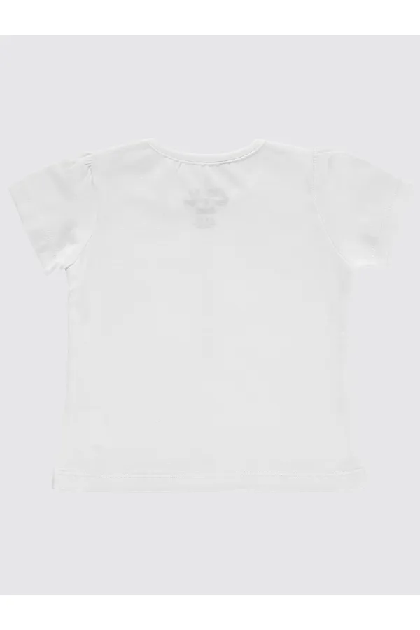 Lot de T-shirts blancs pour bébé (0-24 mois)
