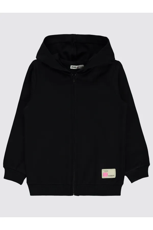 Gilet noir pour fille de 10 à 13 ans - Emballage