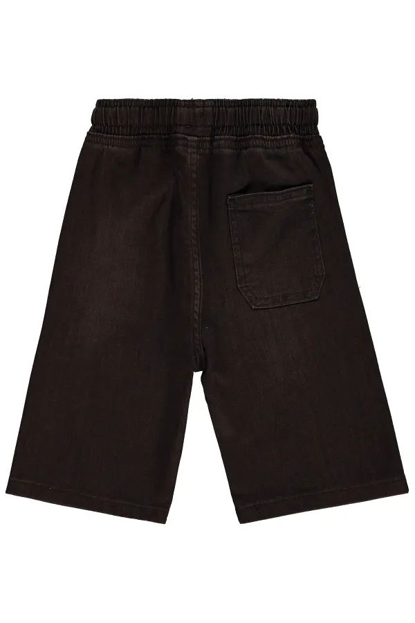 Pantalon Capri garçon, 6-9 ans, marron café - Lot