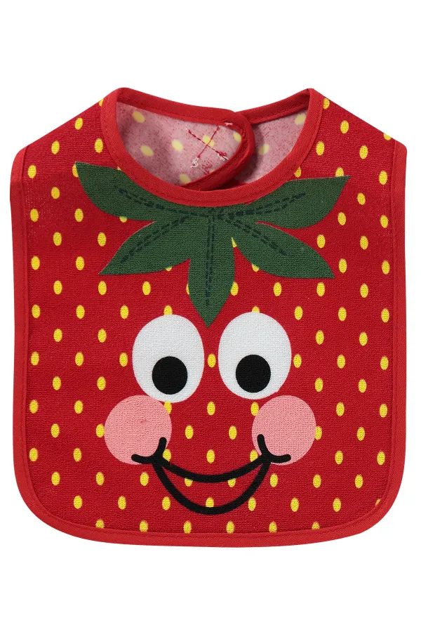 Bavoir bébé rouge 0-24 mois - Emballage