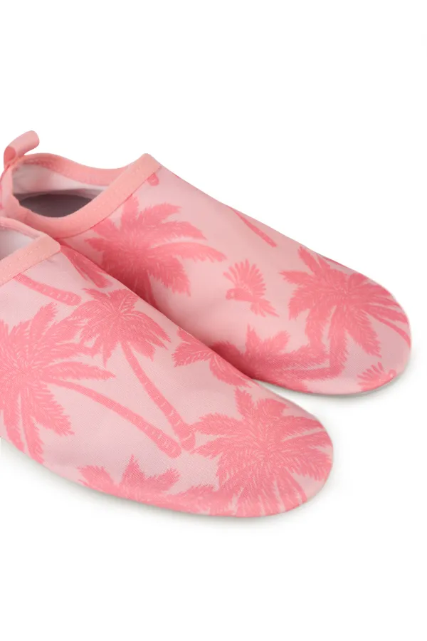Girls' Beach Shoes, Sizes 31-35, Powder Pink - Pack