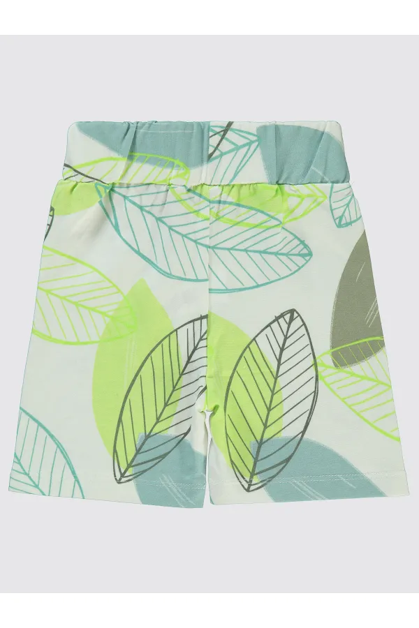 Erkek Çocuk Şort 2-5 Yaş Açık Çağla Yeşili - Paket