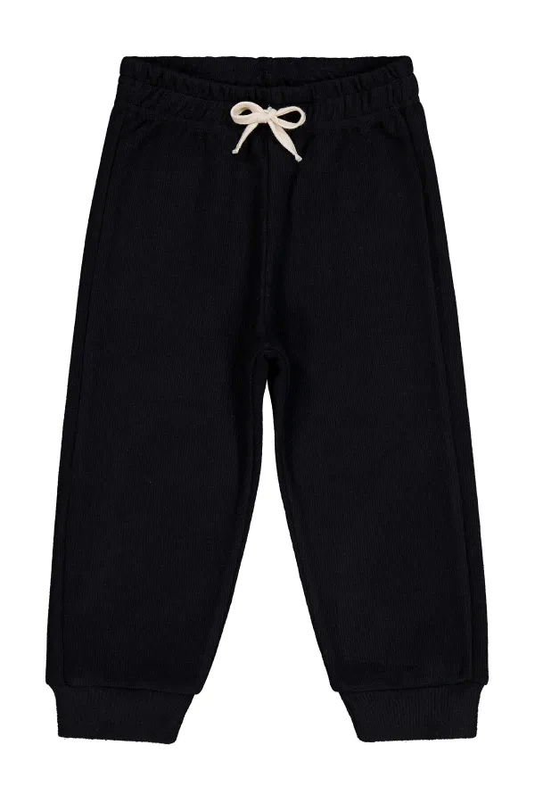 Boys Tracksuit Bottoms 2-5 Years Old Black - Pack