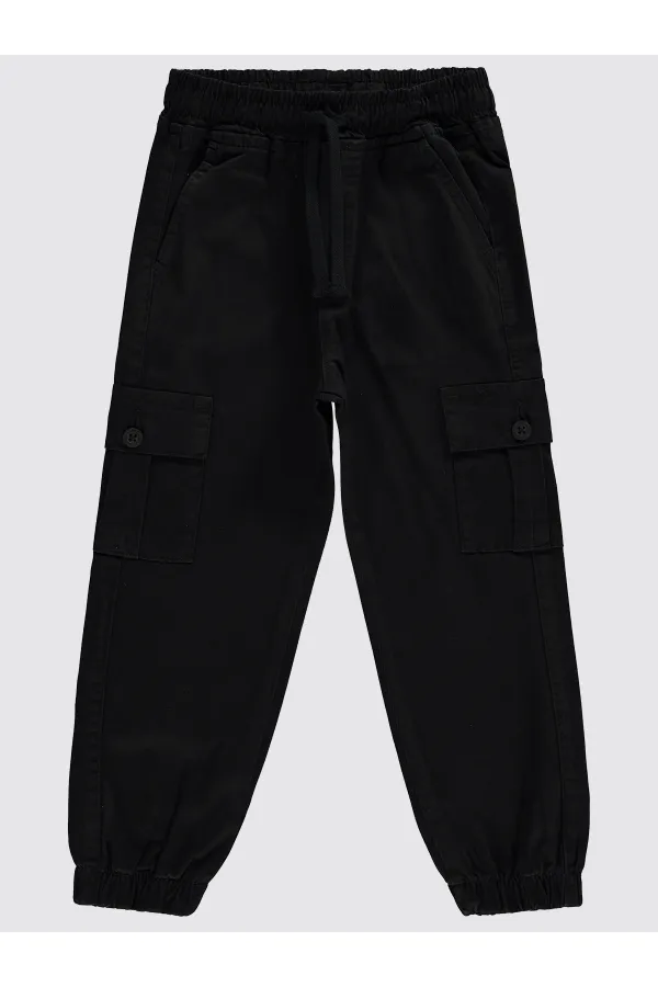 Boy's Trousers 10-13 Years Old Black - Pack