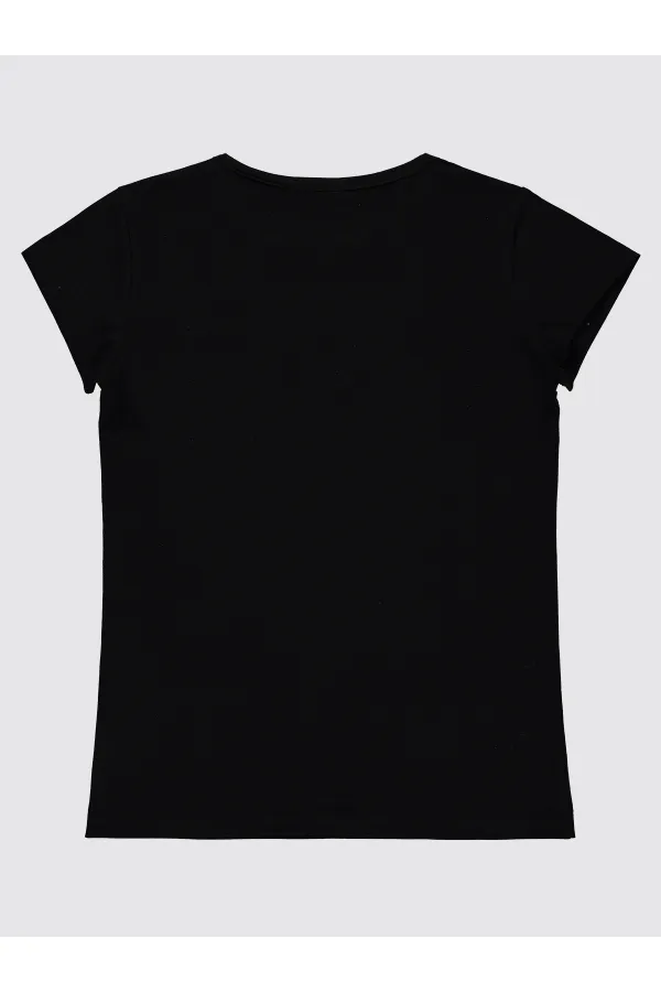 Girls' T-Shirt 10-13 Years Old Black - Pack