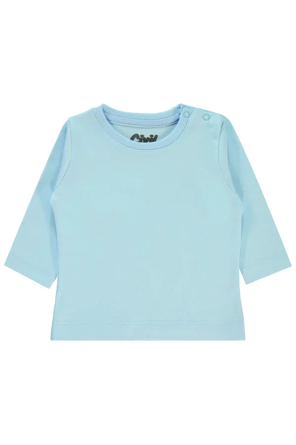 Baby Sweatshirt 0-24 Months Blue - Pack