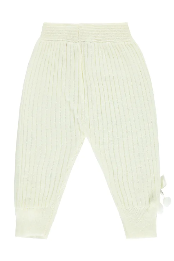 Bas de survêtement bébé 0-24 mois écru - Lot