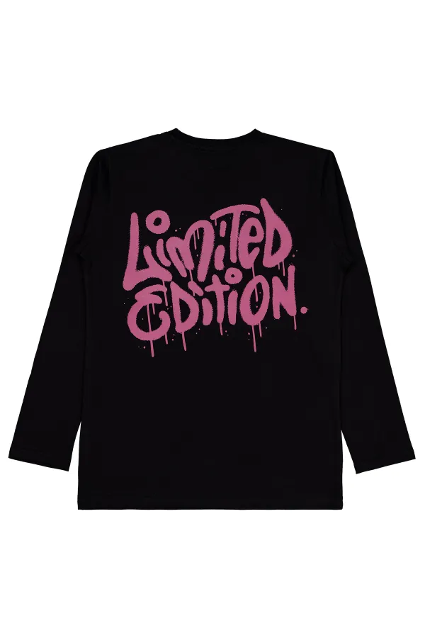 Erkek Çocuk Sweatshirt Km 10-13 Yaş Siyah - Paket