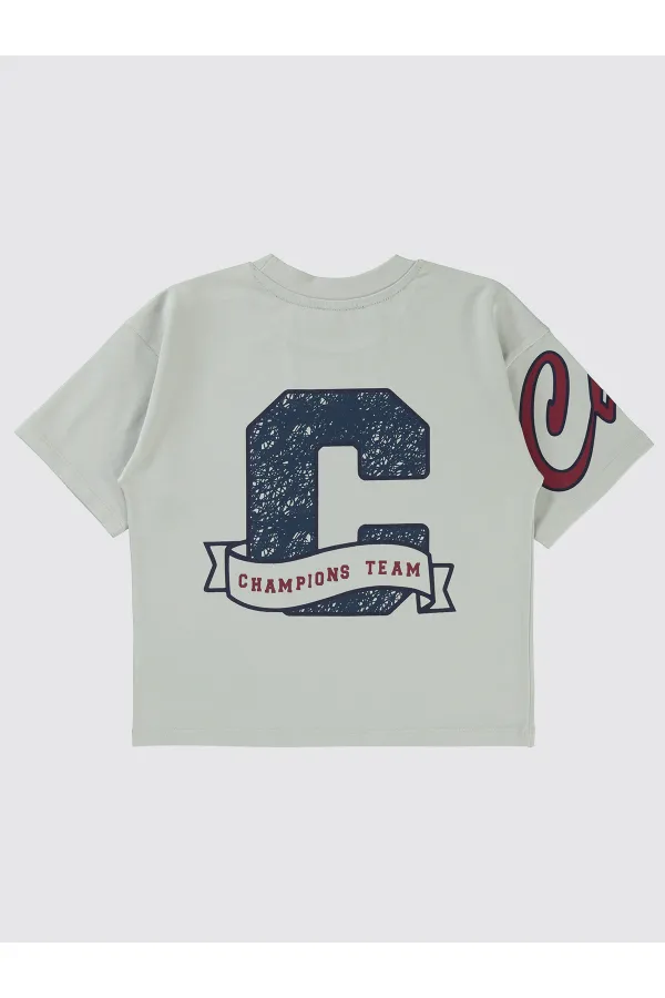 Lot de T-shirts bleu marine pour garçons de 6 à 9 ans