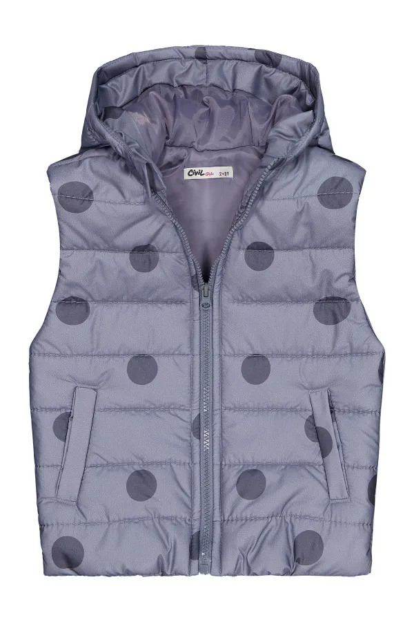 Kız Çocuk Yelek 2-5 Yaş Antrasit - Paket