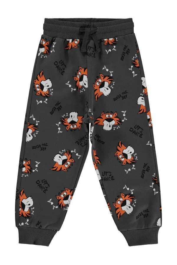 Pantalon de survêtement garçon, 2-5 ans, anthracite - Lot