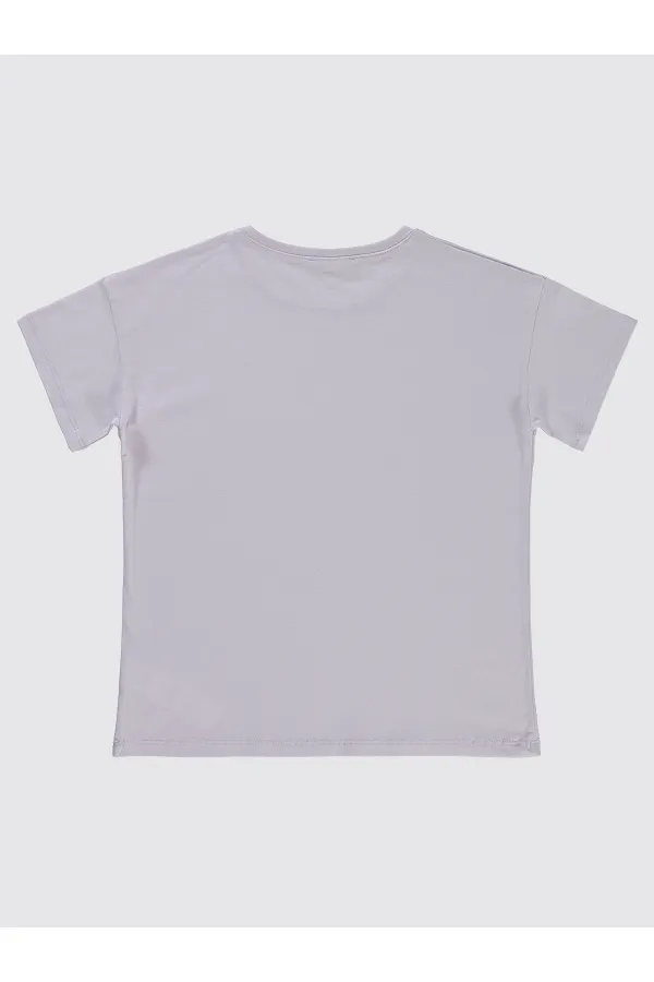 Girls' T-Shirt 6-9 Years Old Galactic Lilac - Package