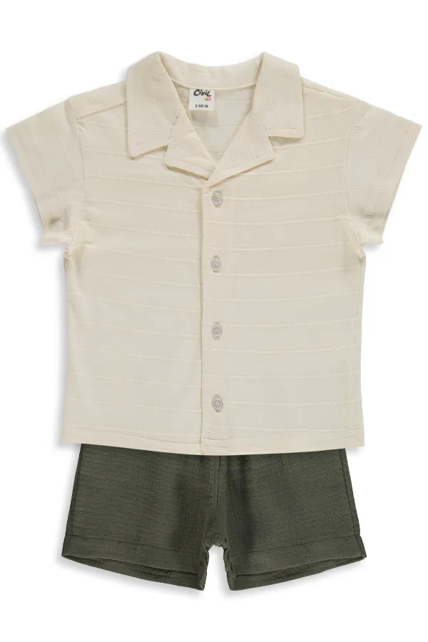 Baby Set 0-24 Months Ecru-Khaki - Package