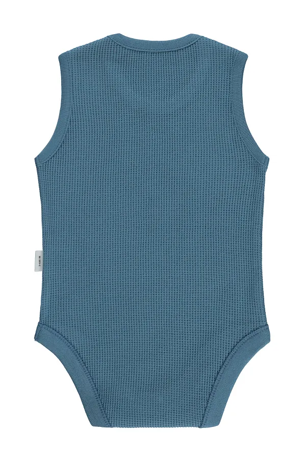 Bebek Çıtçıtlı Badi 0-24 Ay Soft İndigo - Paket