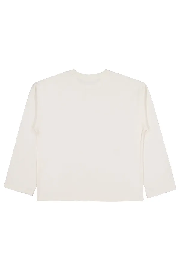 Kız Çocuk Sweatshirt 10-13 Yaş Ekru - Paket