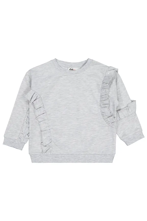 Sweat-shirt pour fille de 2 à 5 ans, couleur caramel - Emballage