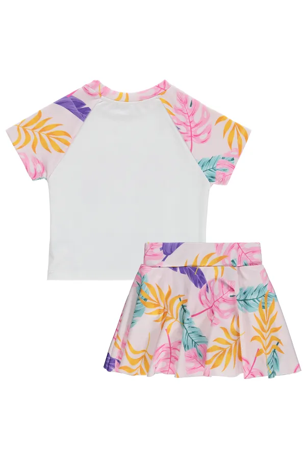 Kız Çocuk Mayo Set 6-13 Yaş Pembe - Paket