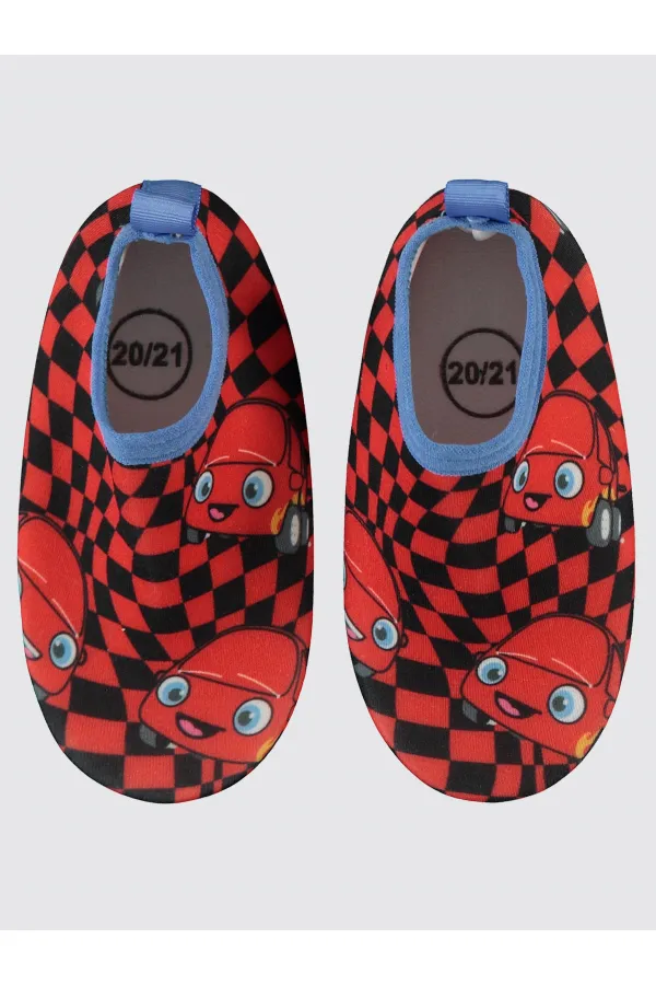 Chaussures de plage pour garçons, pointures 21 à 25, rouges - Emballage