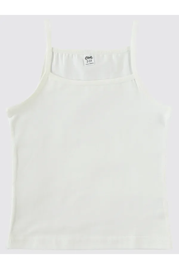 Débardeur fille écru-saumon - Emballage