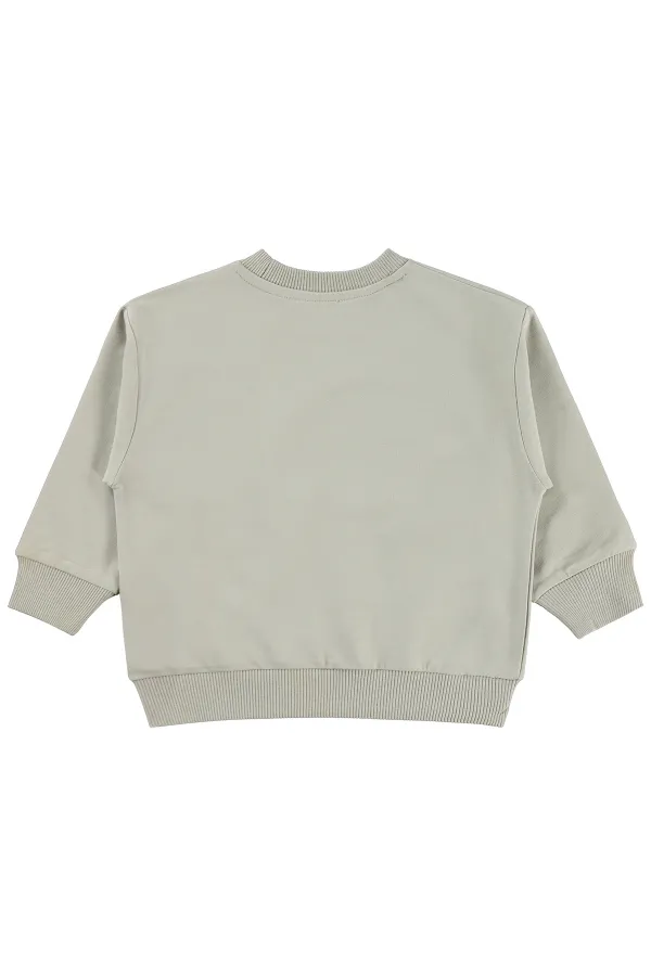 Sweat-shirt garçon, 2-5 ans, couleur pierre - Emballage