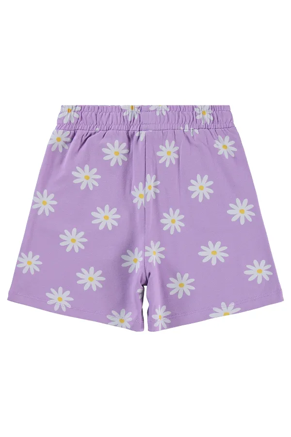 Kız Çocuk Şort 6-9 Yaş Lila - Paket
