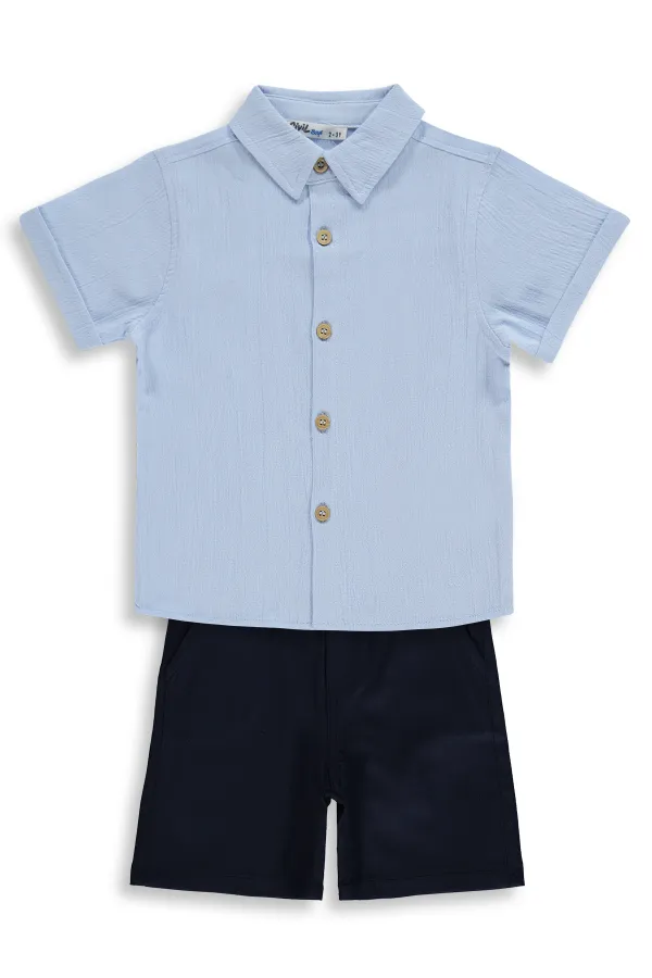Boys' Team Set 2-5 Years Turquoise-Navy - Pack Boys' Team Set 2-5 Years Turquoise-Navy - Pack