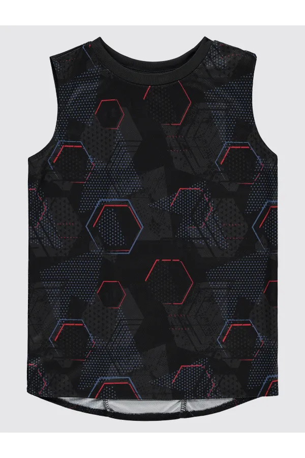 Boys T-Shirt 10-13 Years Black - Pack