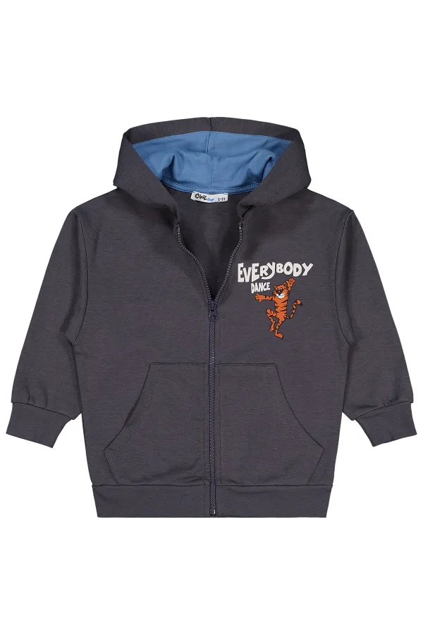 Gilet garçon anthracite 2-5 ans - Emballage