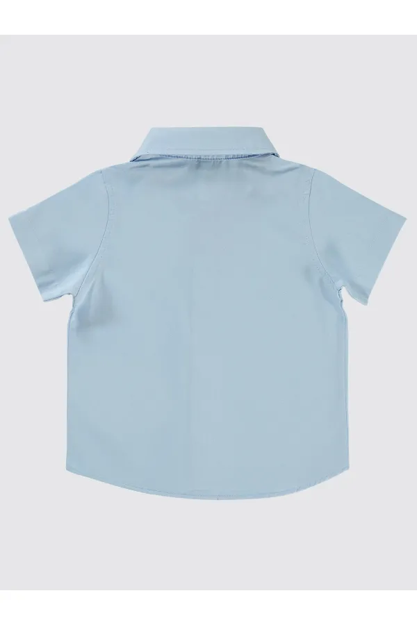 Bebek Gömlek 0-24 Ay Mavi - Paket