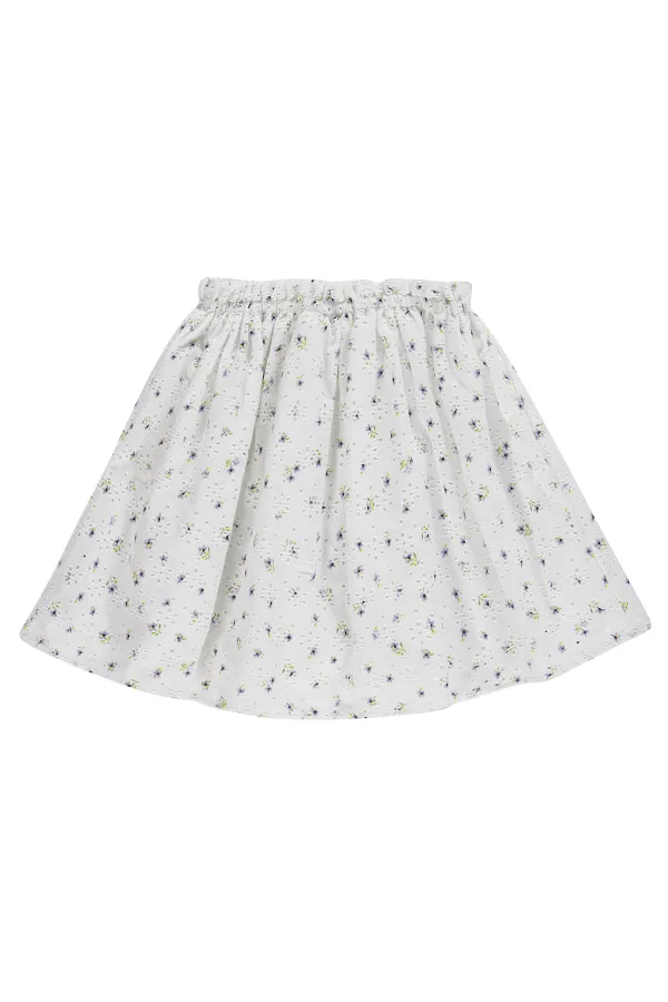 Kız Çocuk Etek 6-9 Yaş Kırık Beyaz - Paket