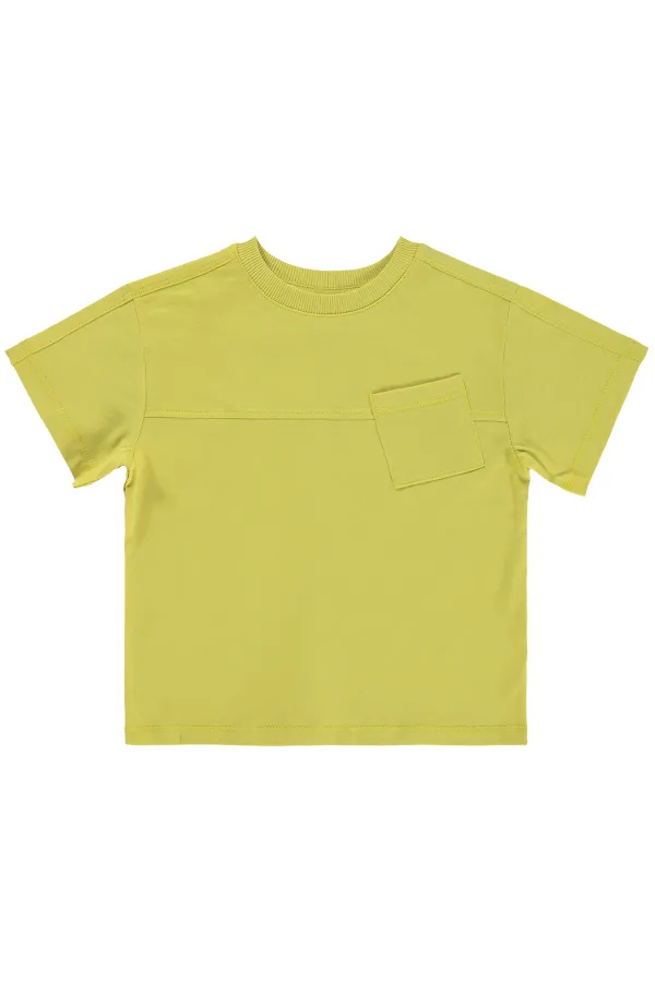 T-shirt garçon, 2-5 ans, jaune citron - Lot