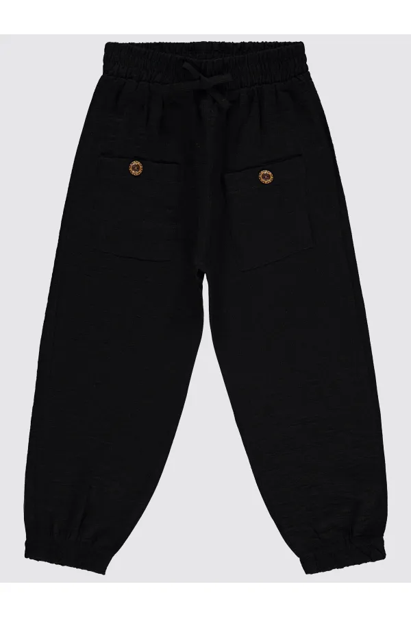 Pantalon noir pour fille de 10 à 13 ans - Lot