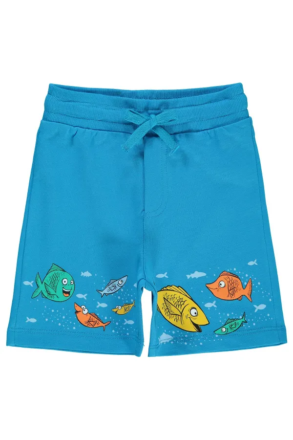 Capri garçon 2-5 ans Turquoise foncé - Emballage