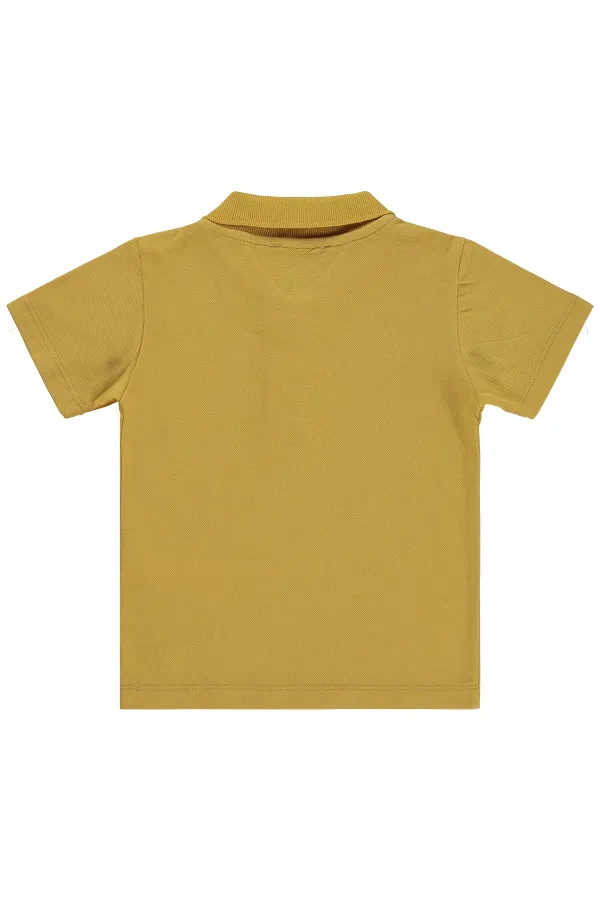 T-shirt garçon Km 2-5 ans, moutarde foncée - Lot